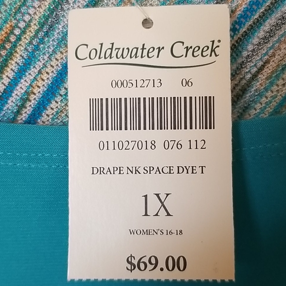 Drape-neck top, 1x - Picture 3 of 5